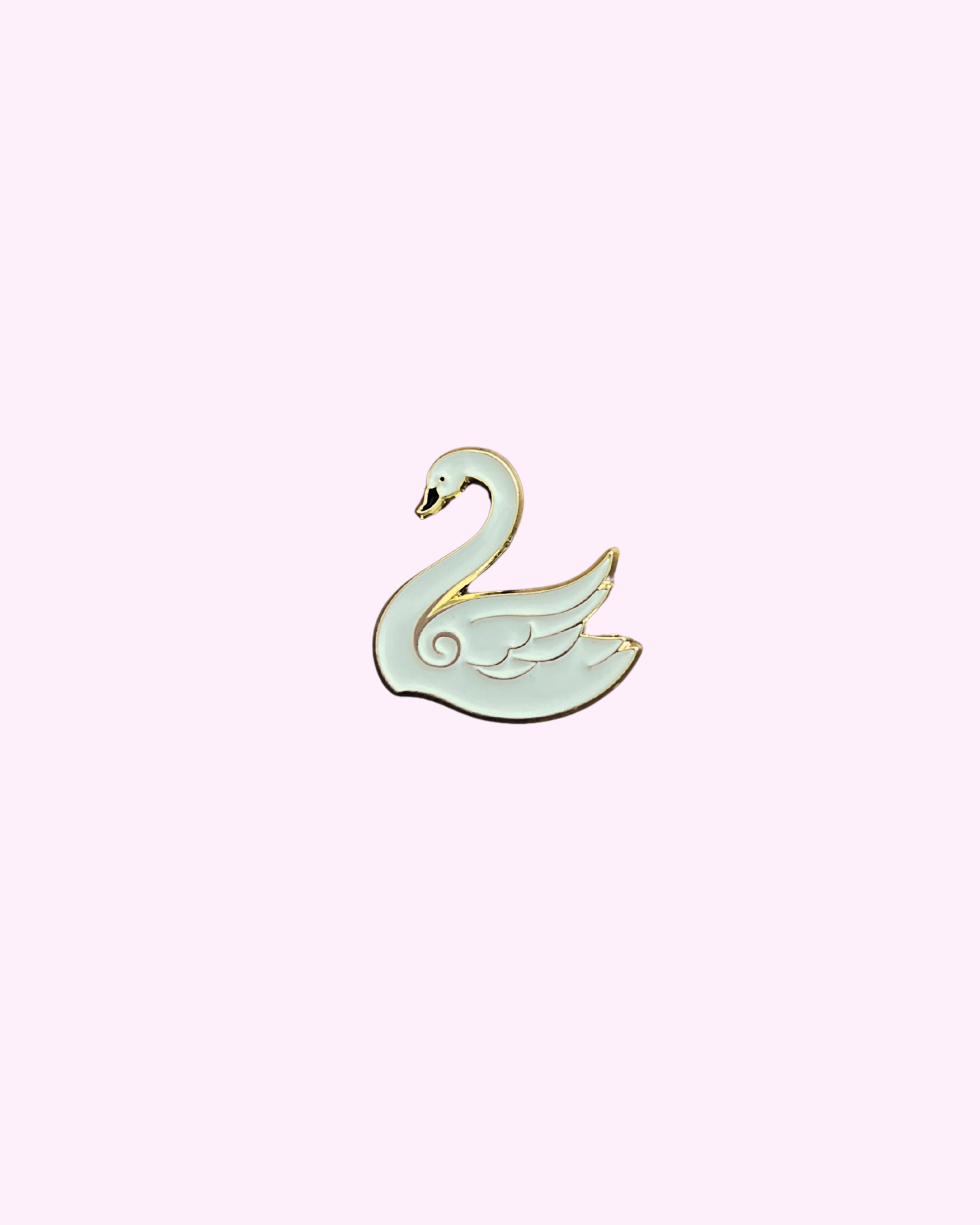 Sticker Métal Cygne blanc