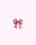 Sticker Métal Noeud Rose