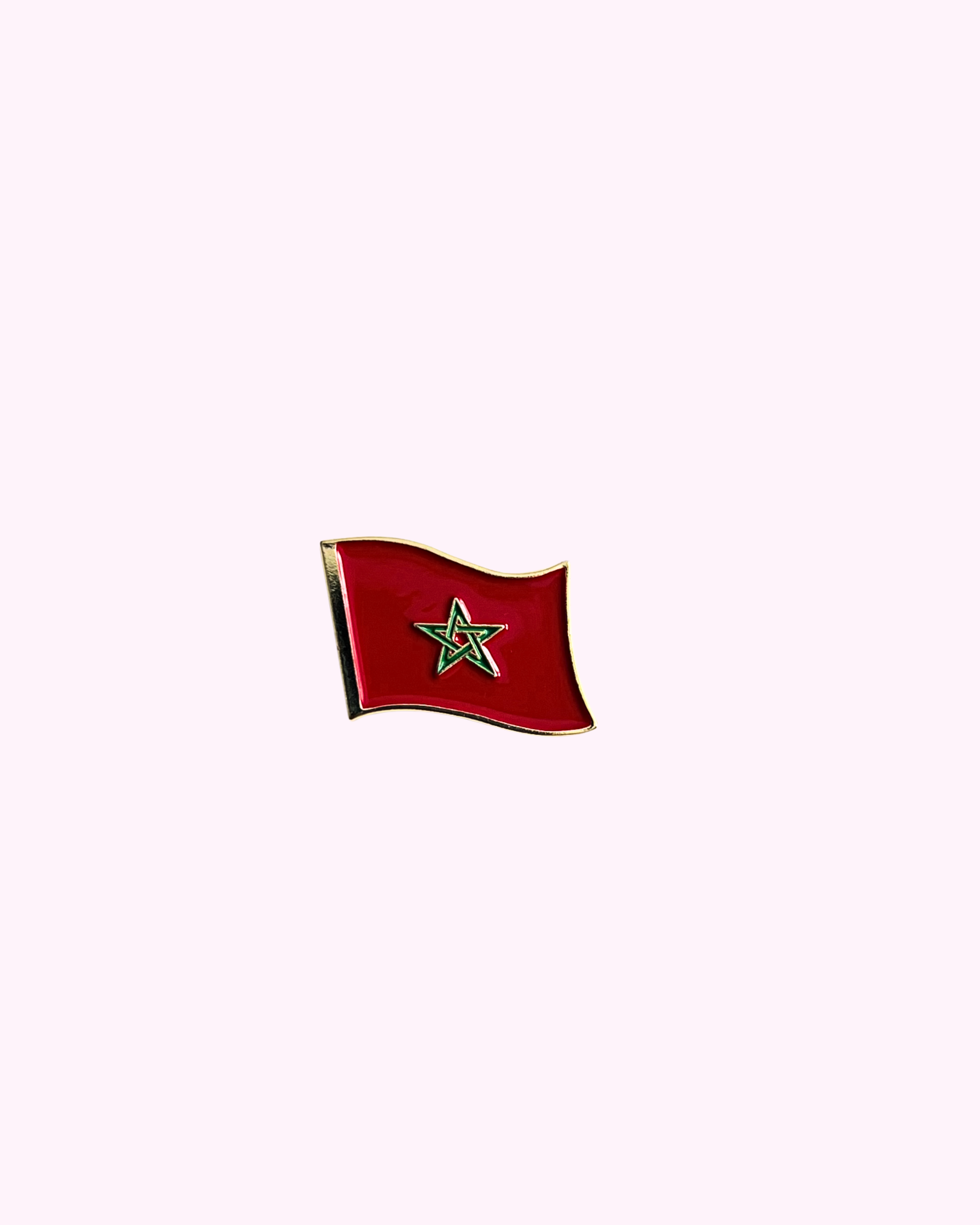 Sticker Métal Drapeau Maroc