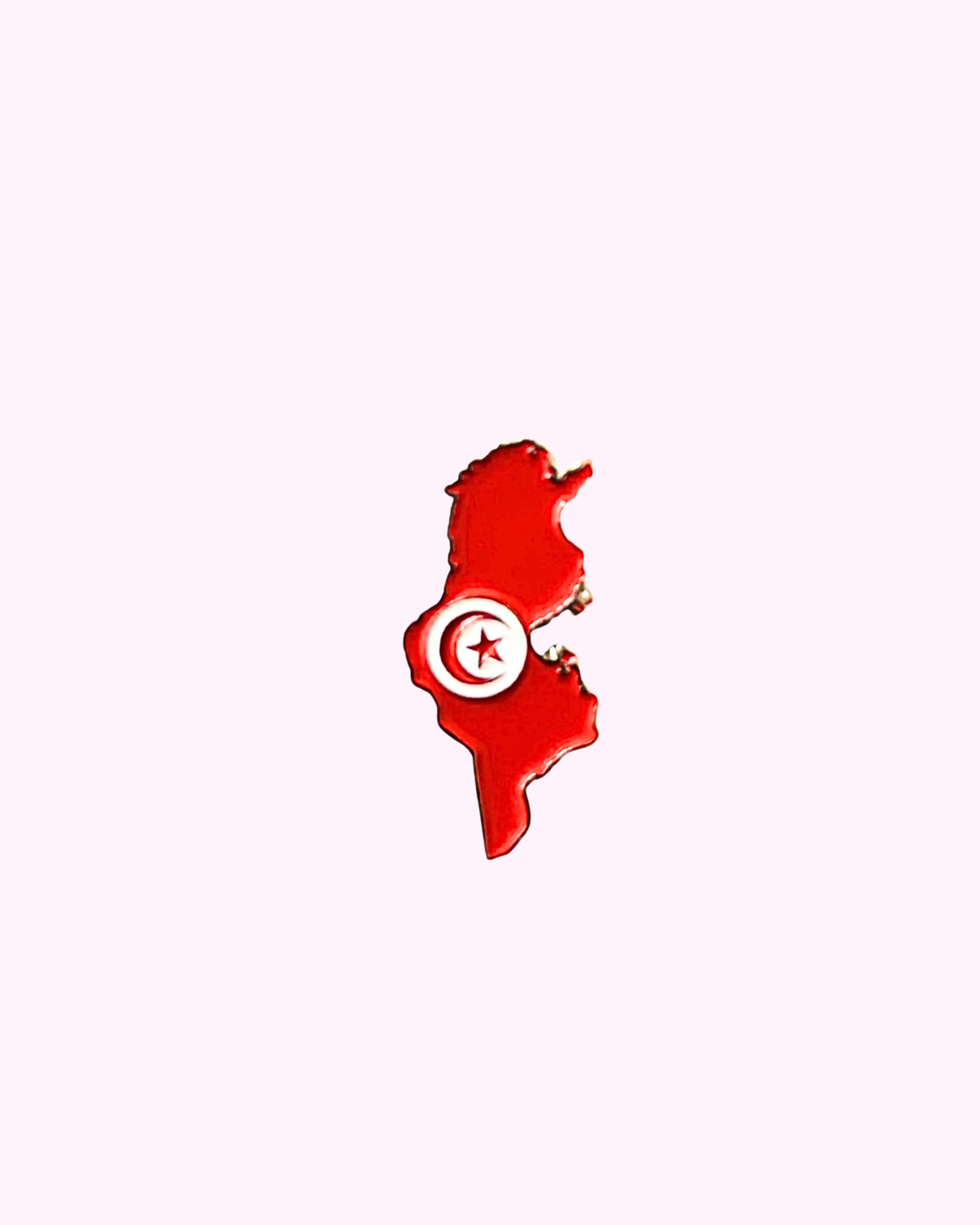 Sticker Métal Carte Tunisie