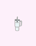 Sticker Métal Cup Blanc