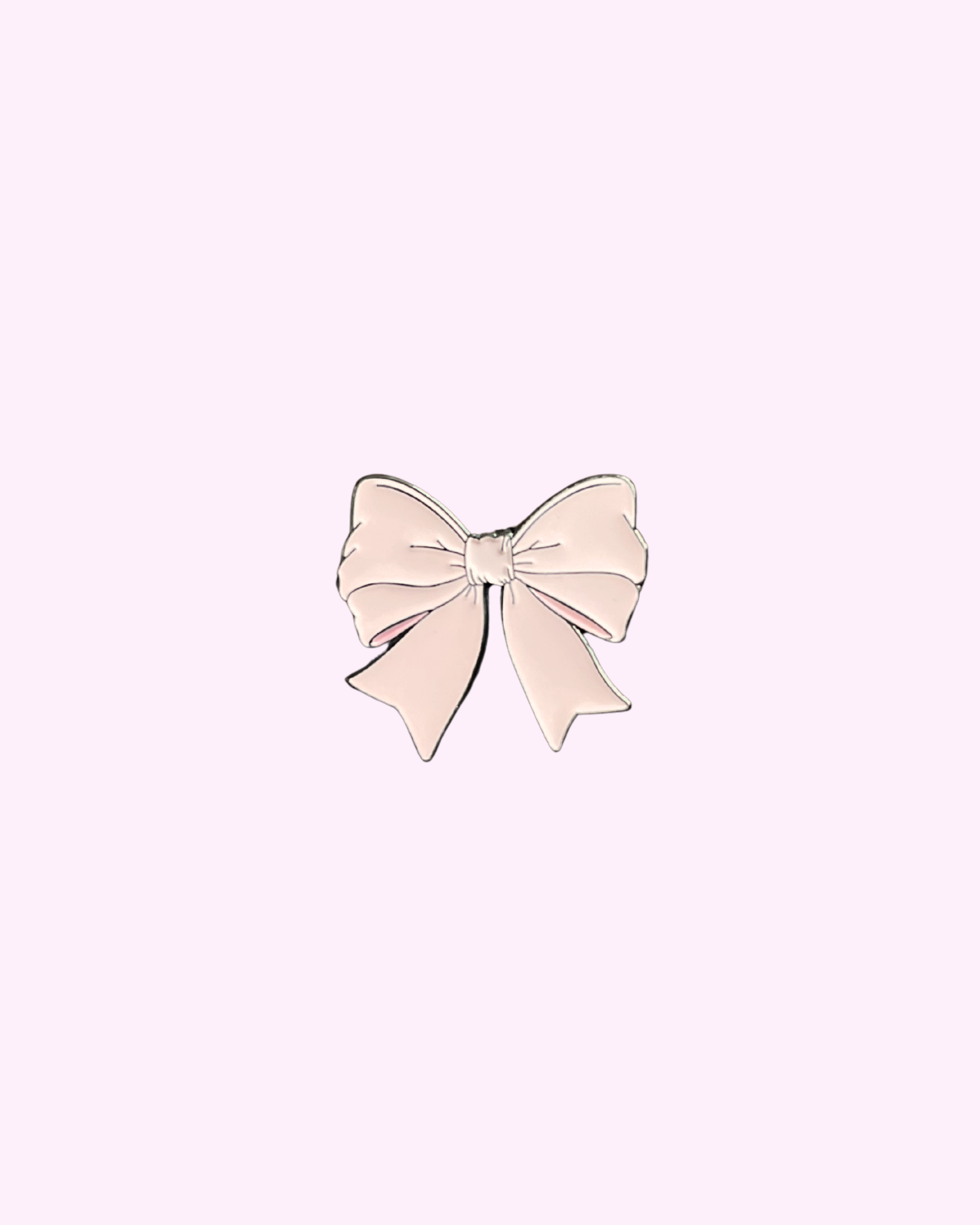 Sticker Métal noeud rose poudré