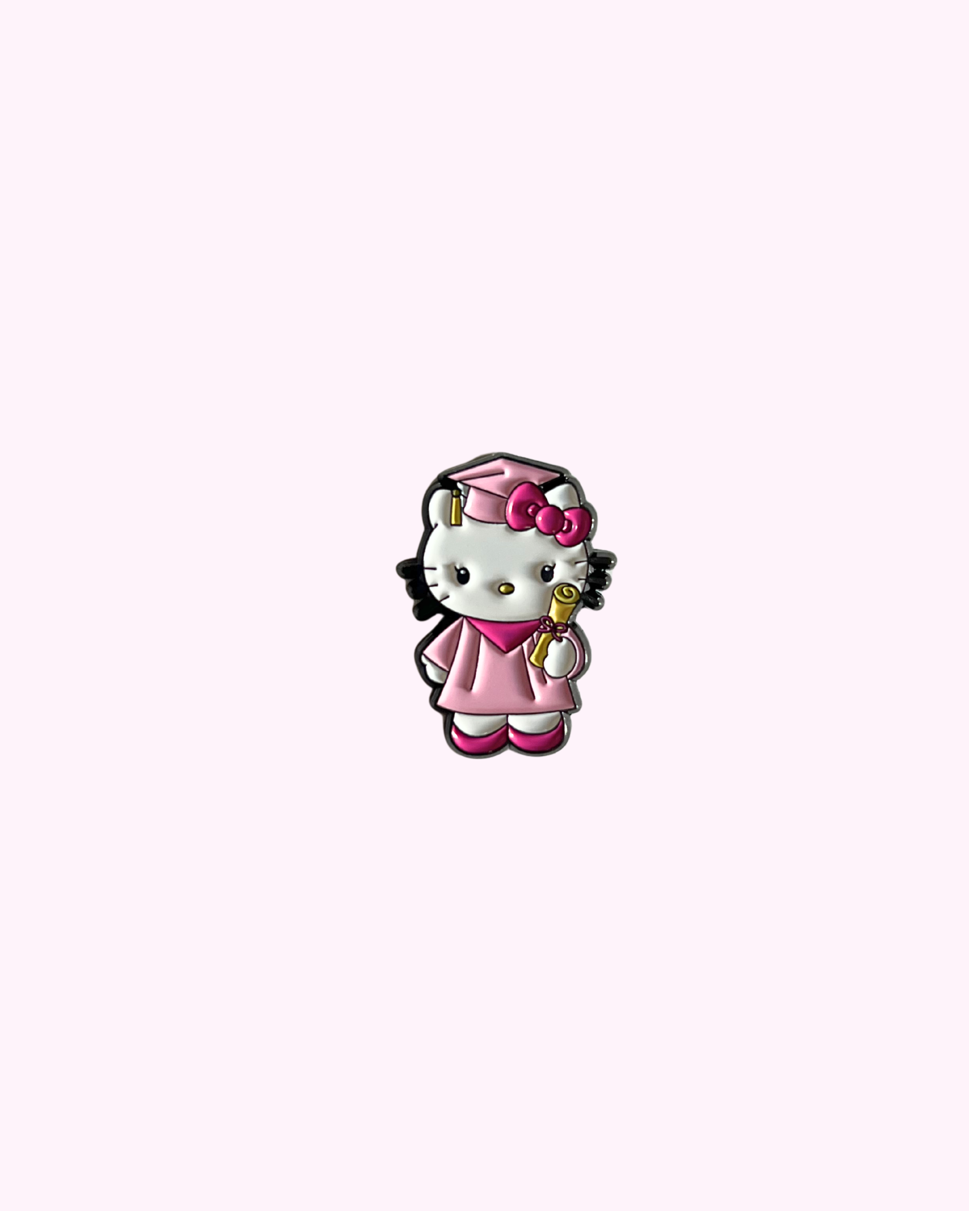 Sticker Métal Hello kitty diplômé