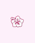 Pin’s Hibiscus blanche