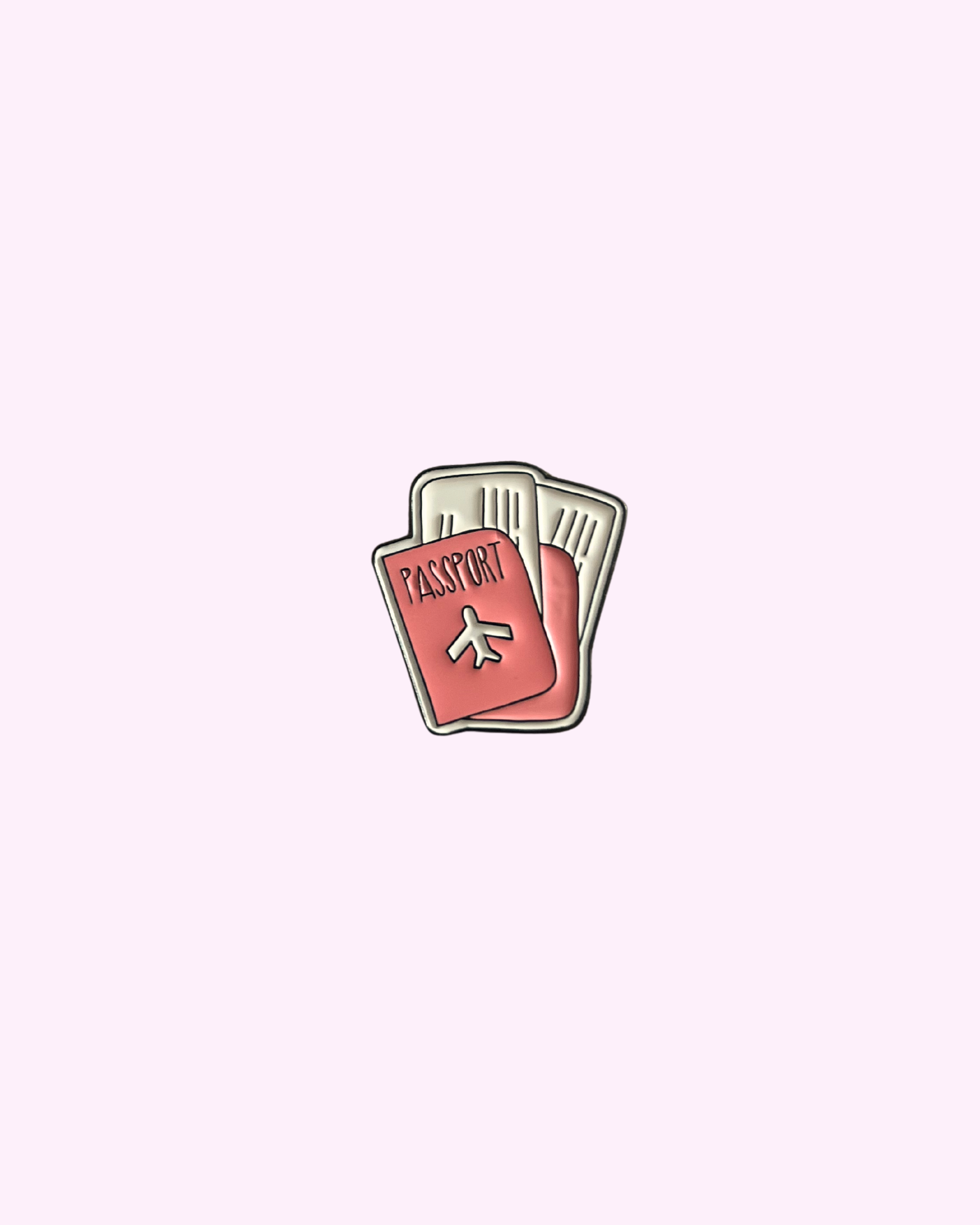 Sticker Métal Passeport Rose