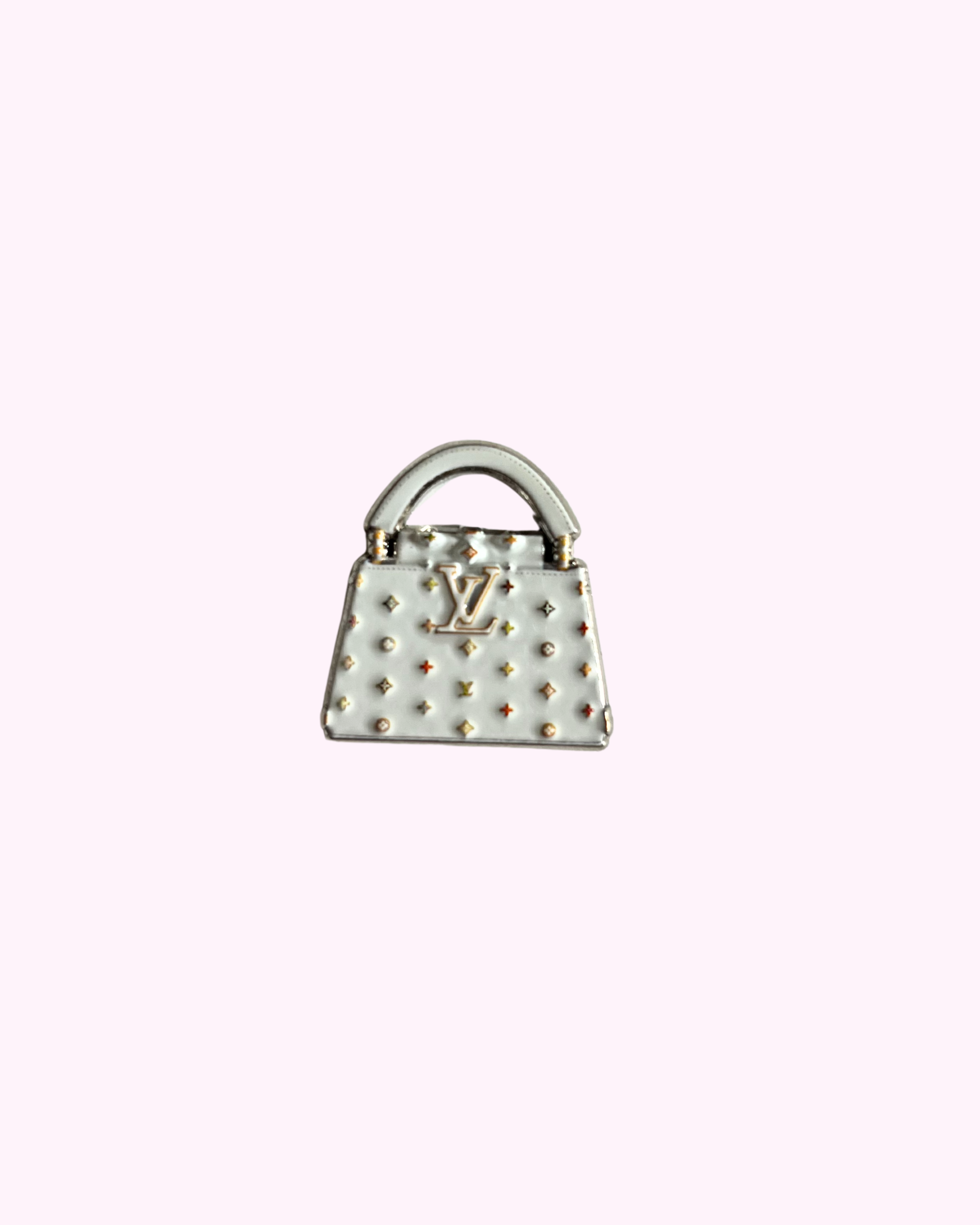 Sticker Métal Sac Classy White