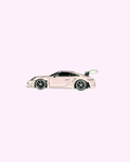 Sticker Métal voiture rose poudrée